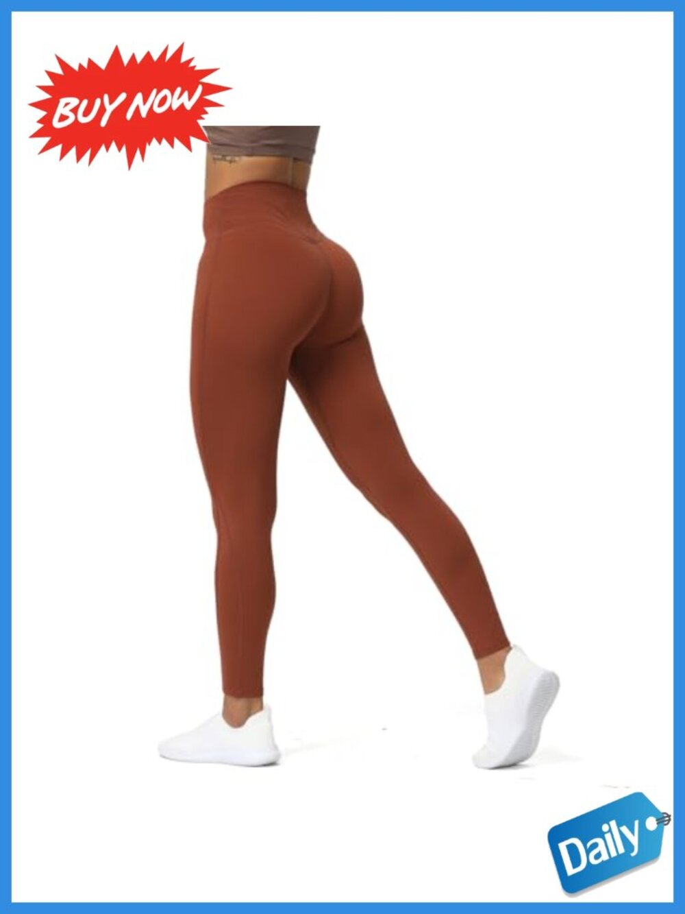 High Waisted Yoga Leggings Buttery Soft Nylon Spandex Workout Pants